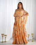 Lorenvalley Fashion Faux Georgette Floral Printed Shrug Blouse With Palazzo Set - Distacart