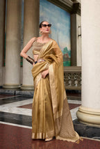 Anaita Chiku Designer Weaving Pure Tissue Saree With Blouse - Distacart