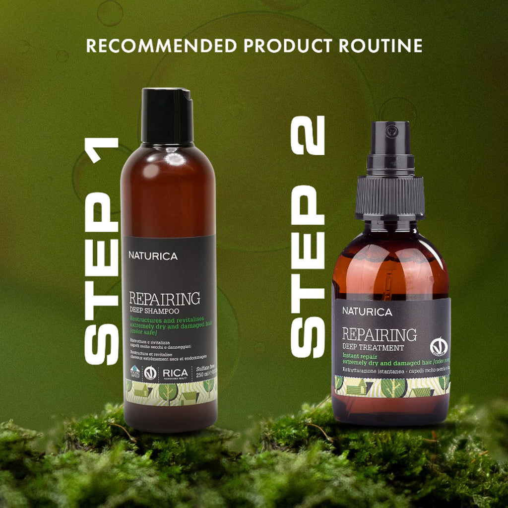 Naturica Repairing Deep Shampoo for Dry & Damaged Hair, Restructure with Sicilian Olive Oil Extract