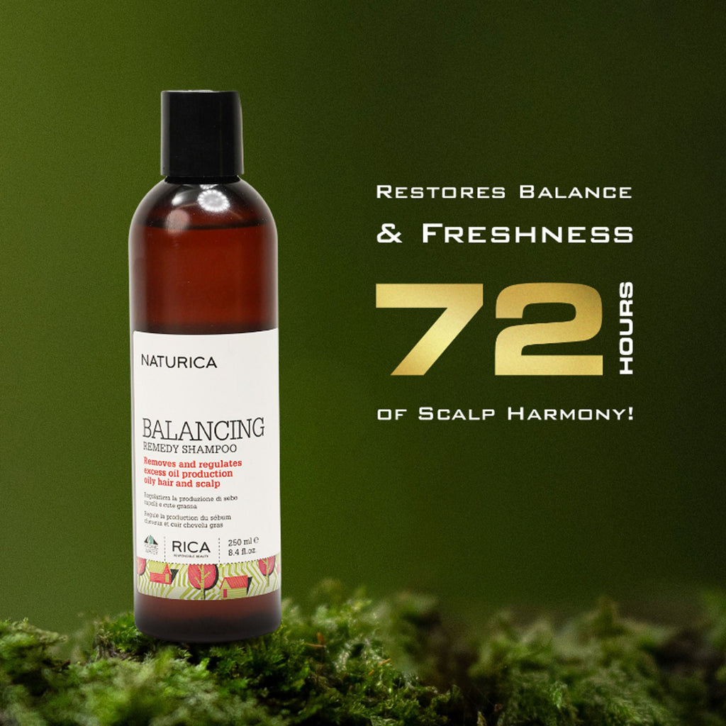 Naturica Balancing Remedy Shampoo for Sensitive Scalp, Regulate Oil with Sage & Nettle Extract