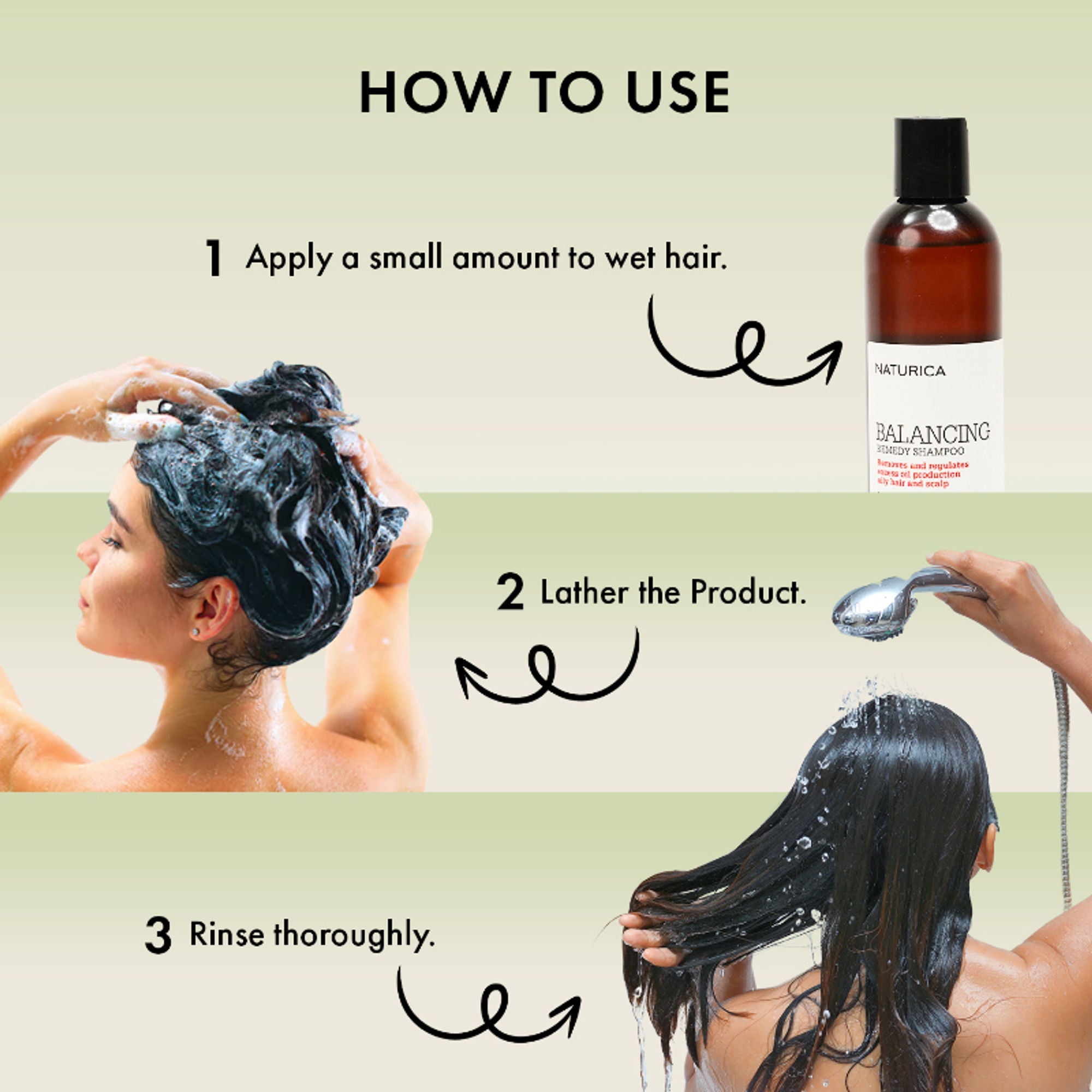 Naturica Balancing Remedy Shampoo for Sensitive Scalp, Regulate Oil with Sage & Nettle Extract