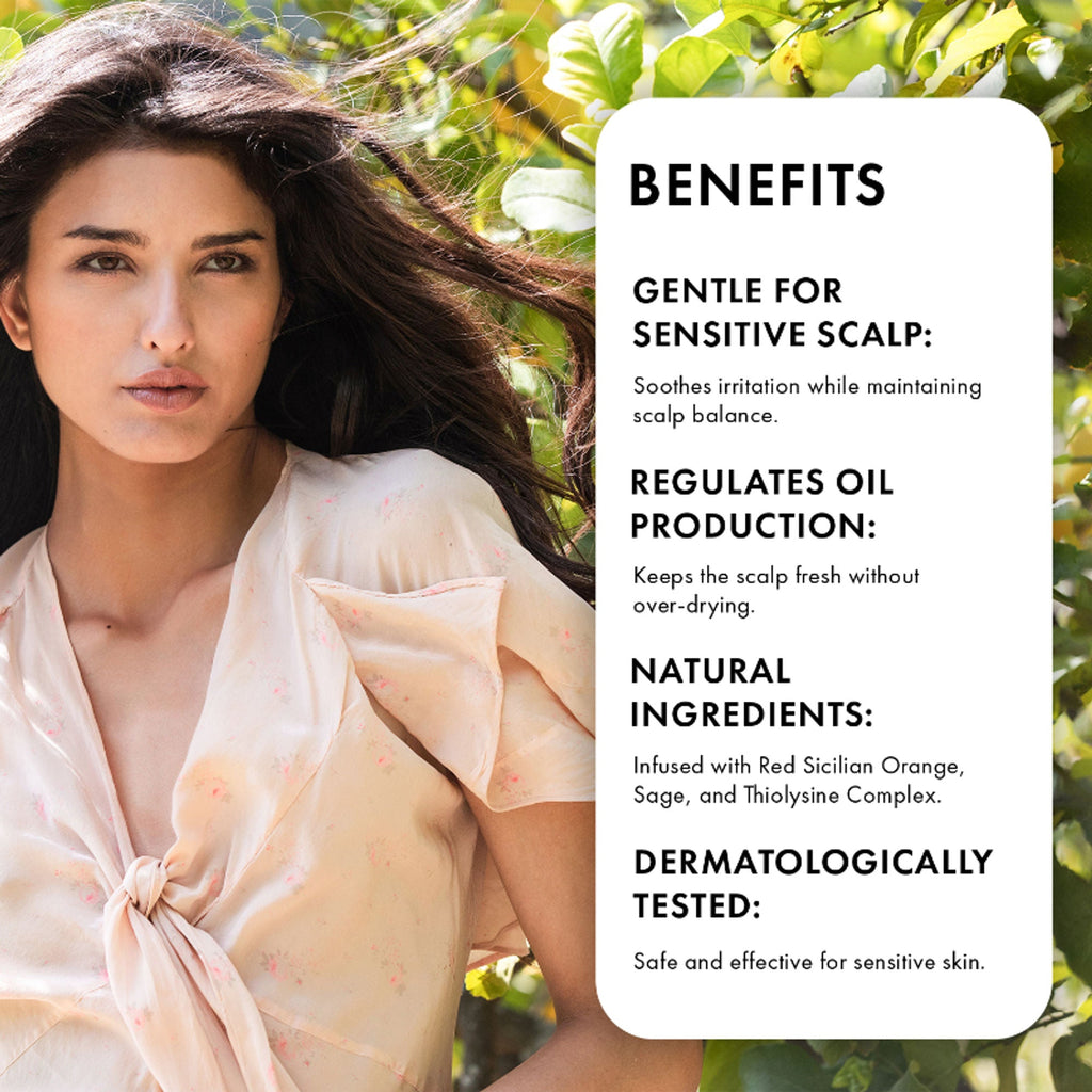 Naturica Balancing Remedy Shampoo for Sensitive Scalp, Regulate Oil with Sage & Nettle Extract