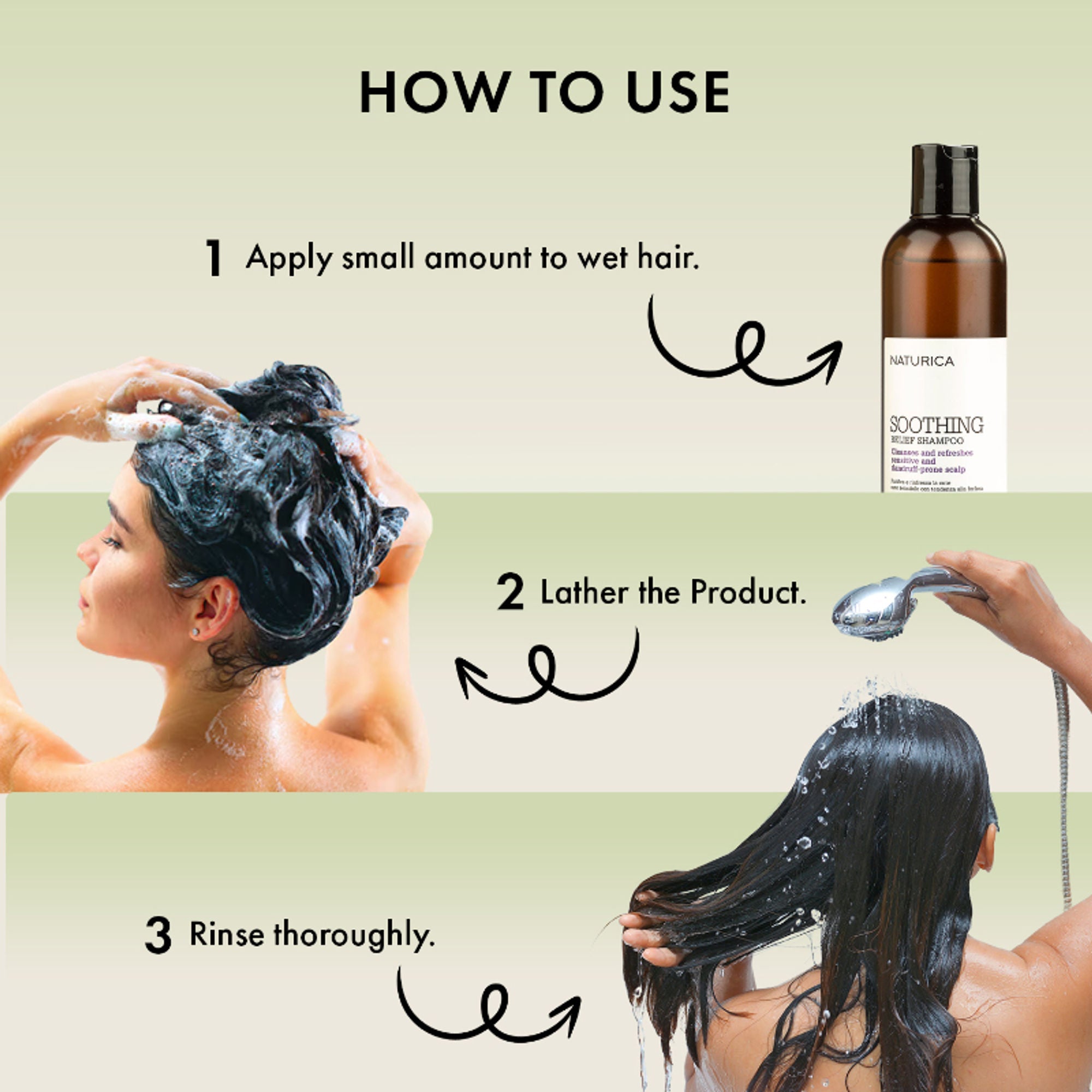 Naturica Soothing Relief Anti-Dandruff Shampoo for Sensitive Scalp, Refreshes with Camomile & Thyme