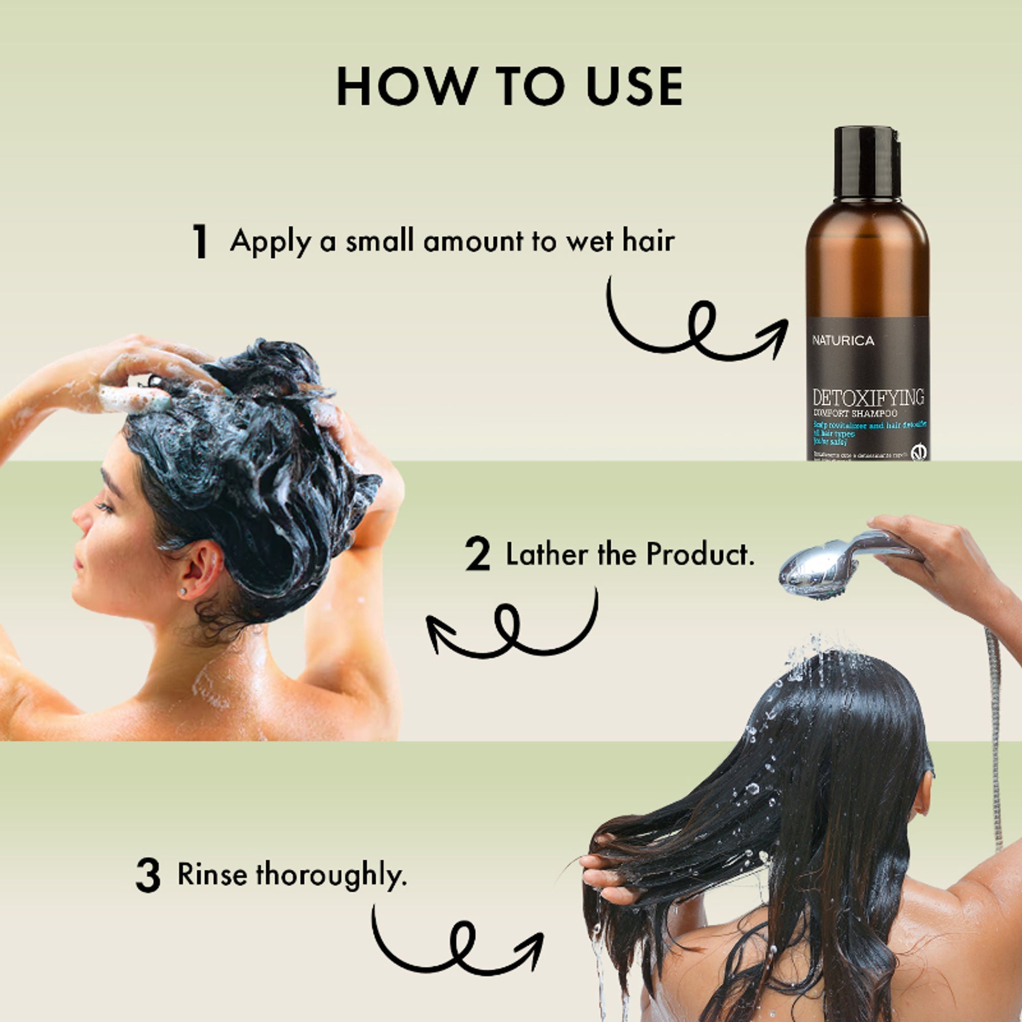 Naturica Detoxifying Comfort Anti-Pollution Shampoo for All Hair Type, Revitalize with Mint & Caper
