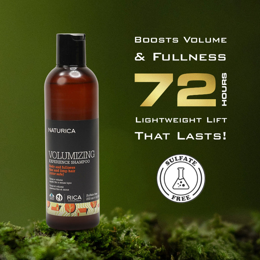 Naturica Volumizing Experience Shampoo for Fine Hair, Boost Volume with Vitamin A H & Wheat Protein