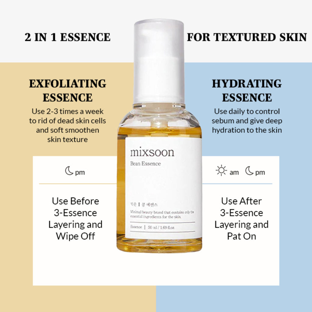 Mixsoon Bean Essence Serum, Hydrates Deeply, Brightens