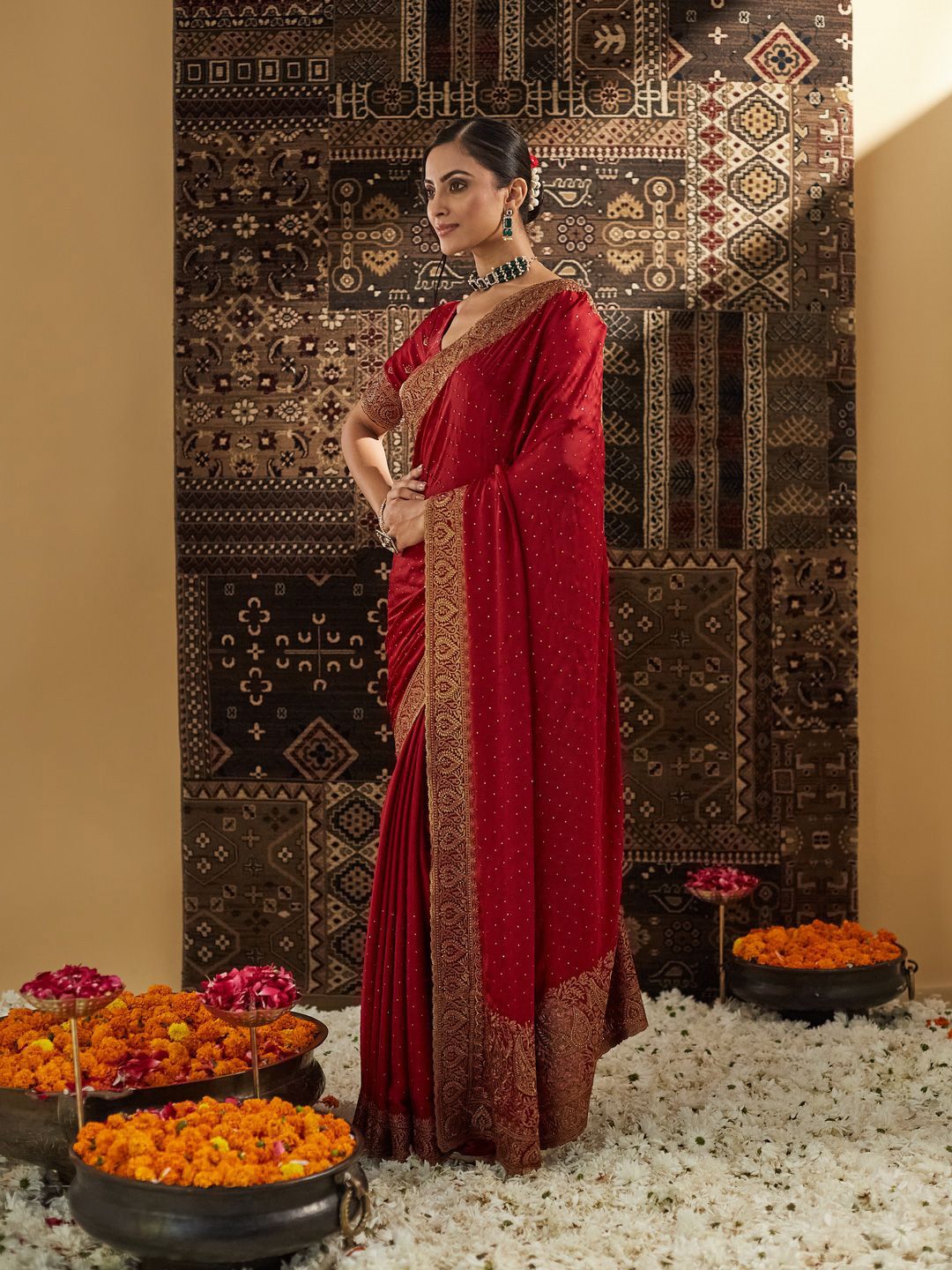 kasee Embellished Zari Pure Silk Saree