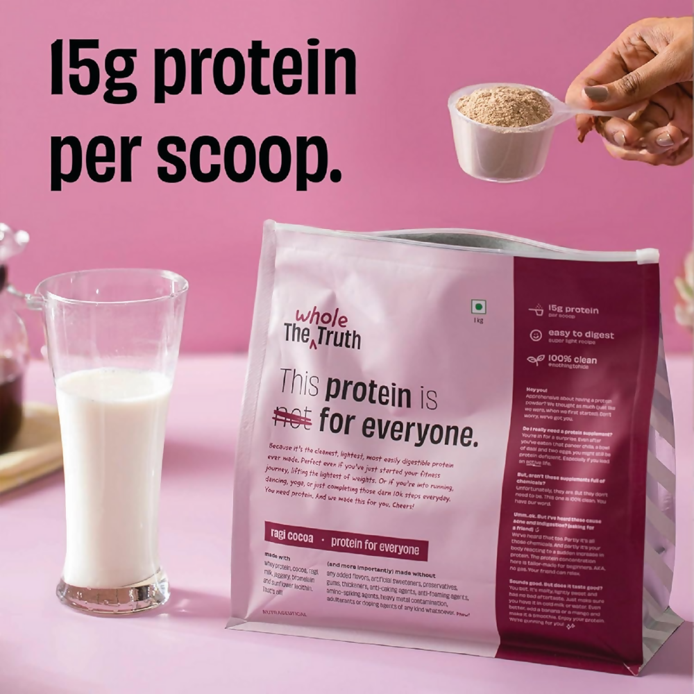 The Whole Truth 15g Protein/Scoop - Ragi Cocoa - Distacart