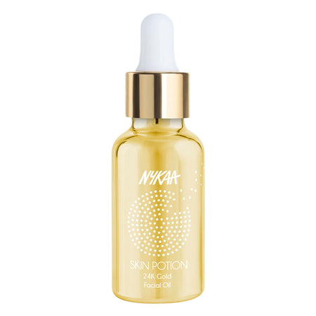 Nykaa Naturals Skin Potion 24K Gold Collagen Boosting Face Oil Serum with Squalene