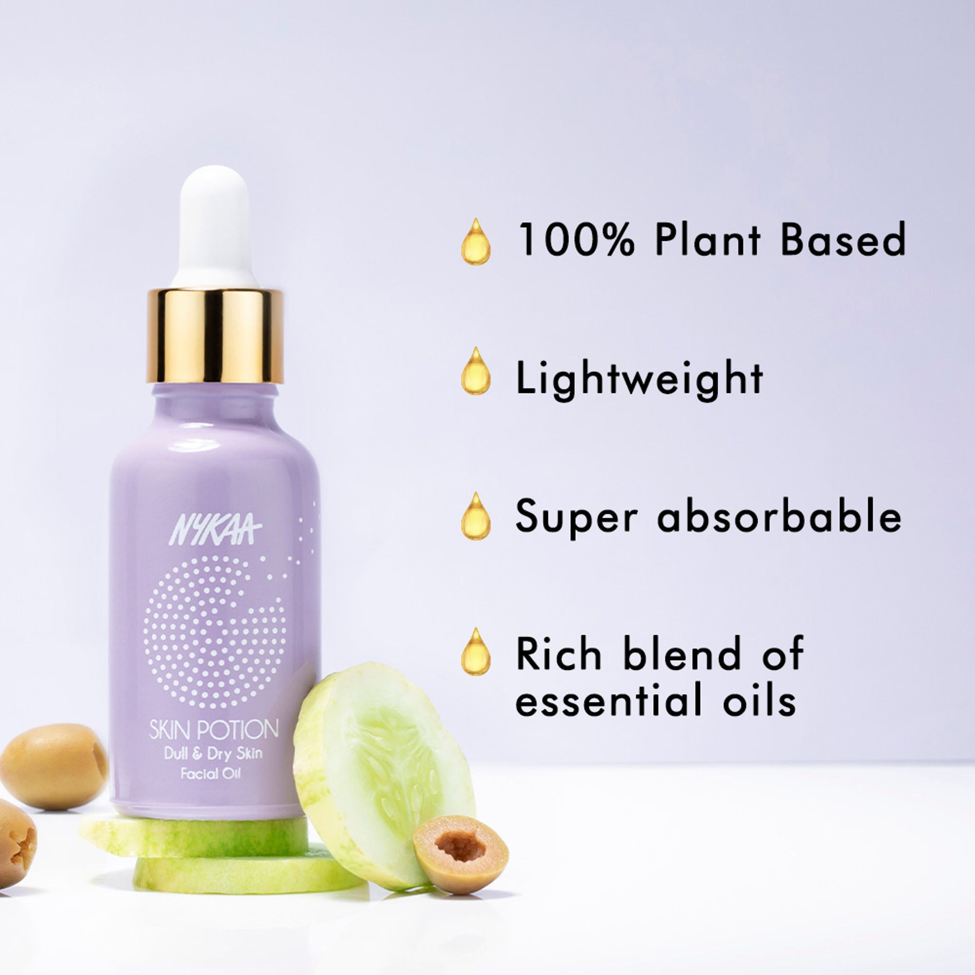 Nykaa Naturals Skin Potion Dull & Dry Skin Facial Oil