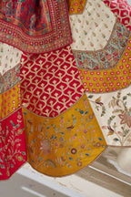 Kesar Fab White Banarasi Silk Embroidered Lehenga