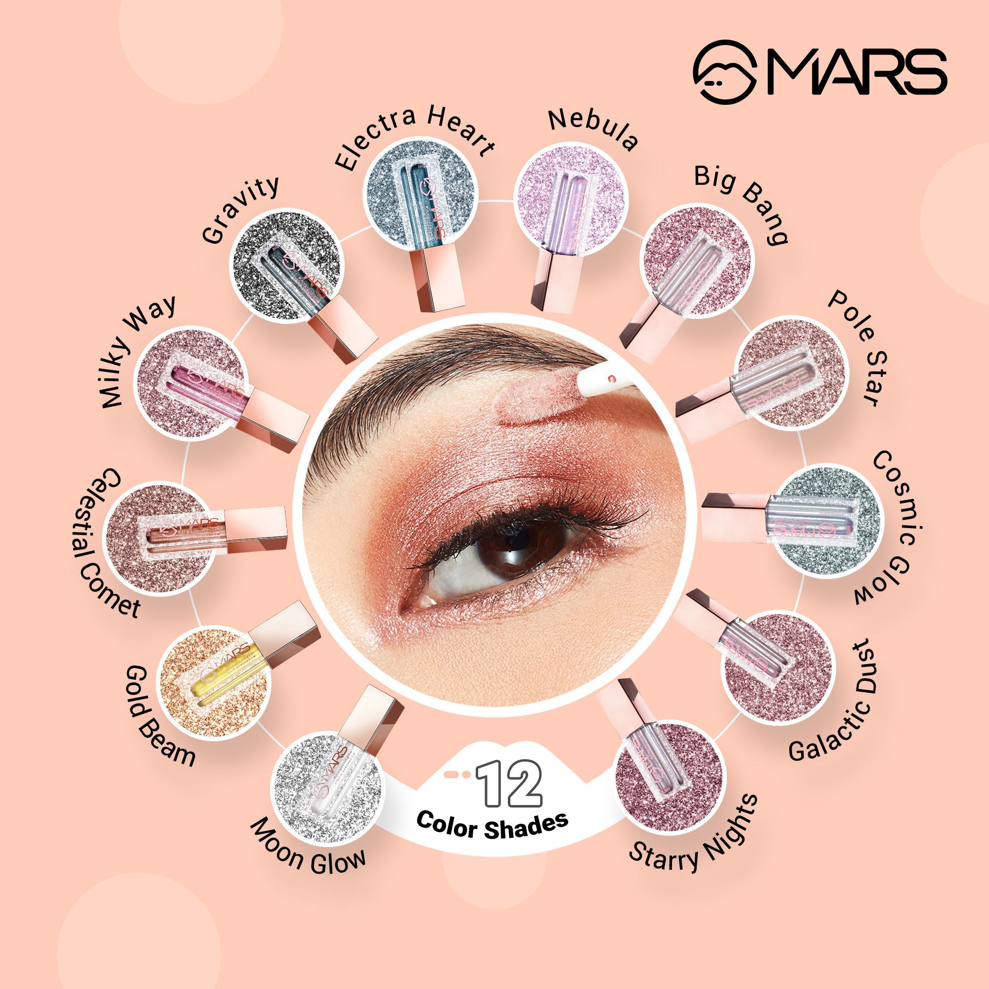 MARS Cosmetics Iceyoureyes Liquid Eyeshadow - Pole Star - Distacart