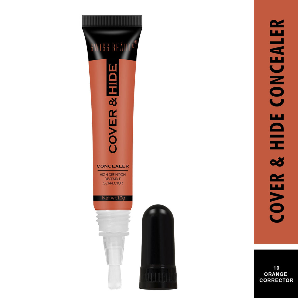 Swiss Beauty Cover & Hide Concealer - 10 Orange Corrector - Distacart