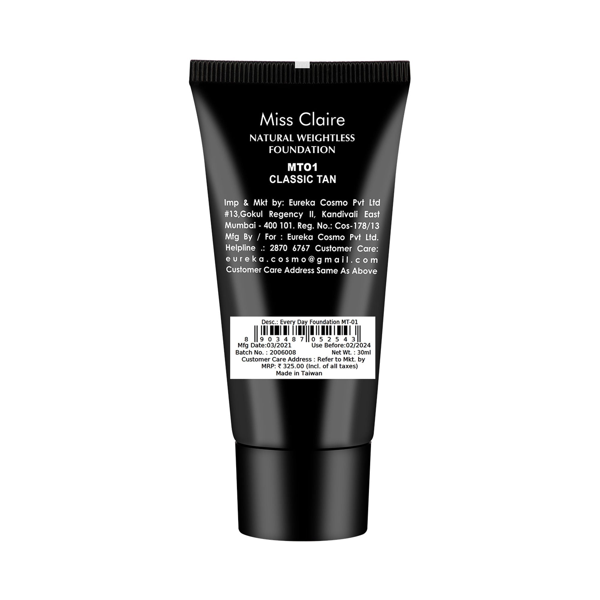 Miss Claire Everyday Foundation - Mt-01 Classic Tan