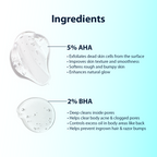 Dermistry 5% AHA 2% BHA Exfoliating D Tan Detan Acne Removal Body Wash For Oily All and Strawberry Skin - Distacart