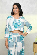 Myshka Women Multi Printed Summer Checks Co-Ords - Distacart