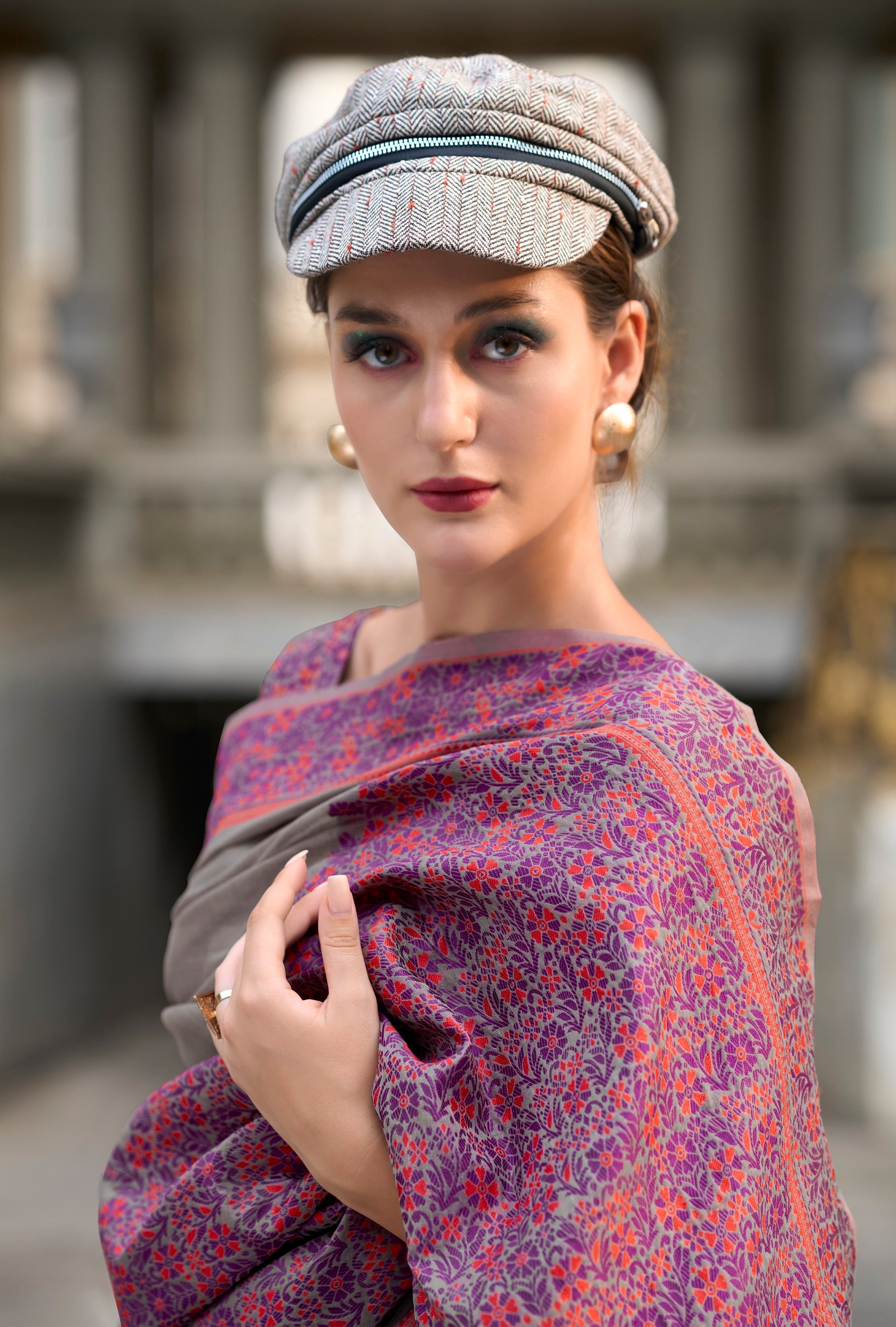 Anaita Grey Designer Weaving Soft Linen Saree With Blouse - Distacart