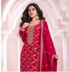 Anaita Red Dola Silk Thread Sequence Embroidered Salwar Suit - Distacart