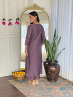 The52 Women's Gorgeous Viscose Embroidery work Straight Kurta with Pant and Dupatta Set - Distacart