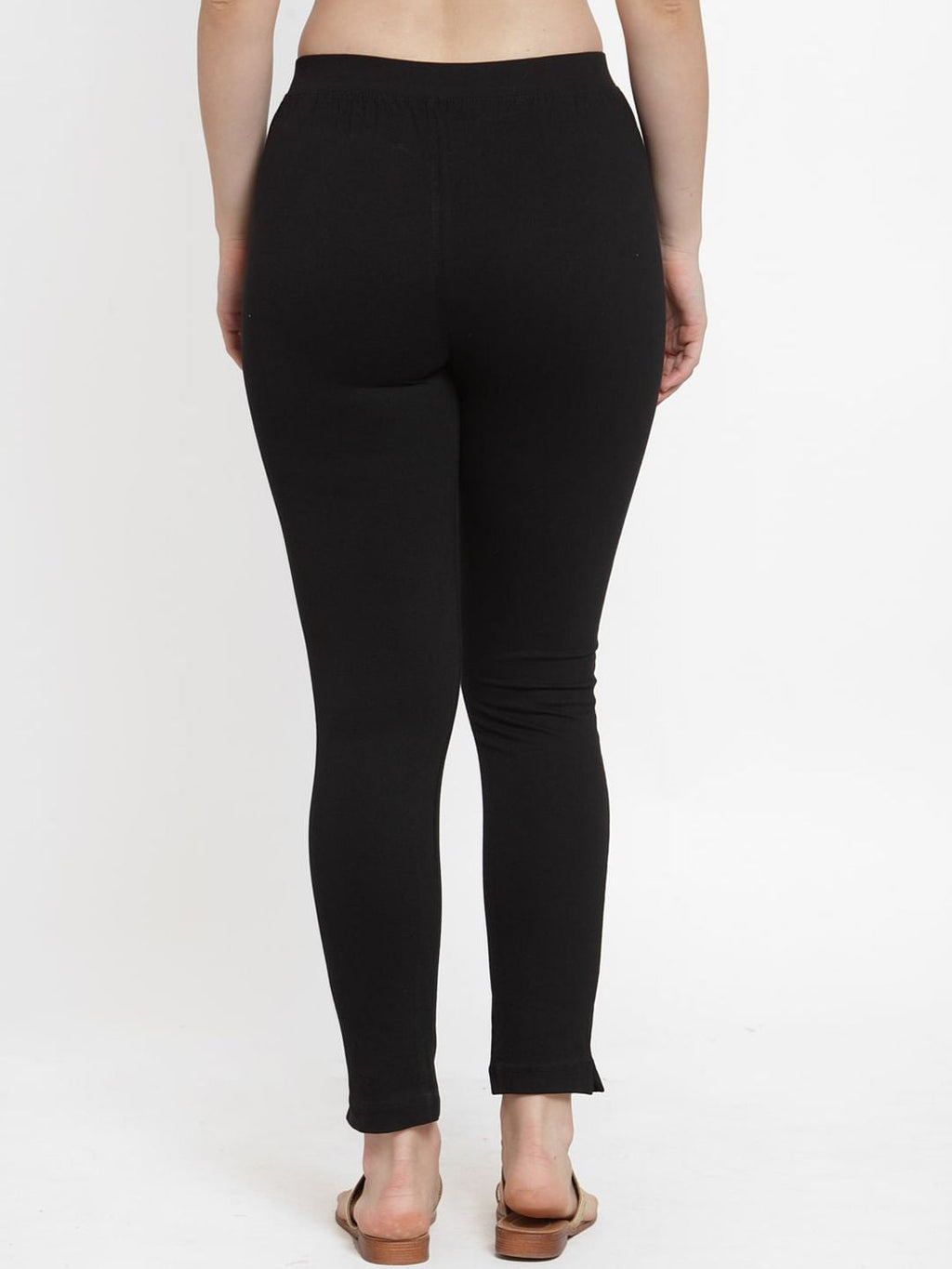 TAG 7 Women Pack Of 2 Solid Straight-Fit Ankle-Length Leggings