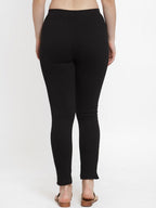 TAG 7 Women Pack Of 2 Solid Straight-Fit Ankle-Length Leggings