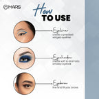 MARS Cosmetics 2-In-1 Hue Gel Eyeliner With 2 Brush Set - 1 - Distacart
