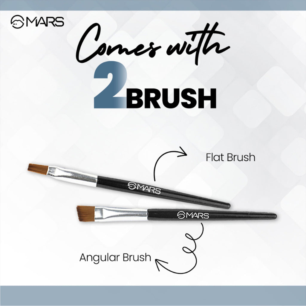 MARS Cosmetics 2-In-1 Hue Gel Eyeliner With 2 Brush Set - 1 - Distacart