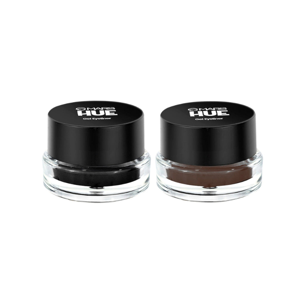 MARS Cosmetics 2-In-1 Hue Gel Eyeliner With 2 Brush Set - 2 - Distacart