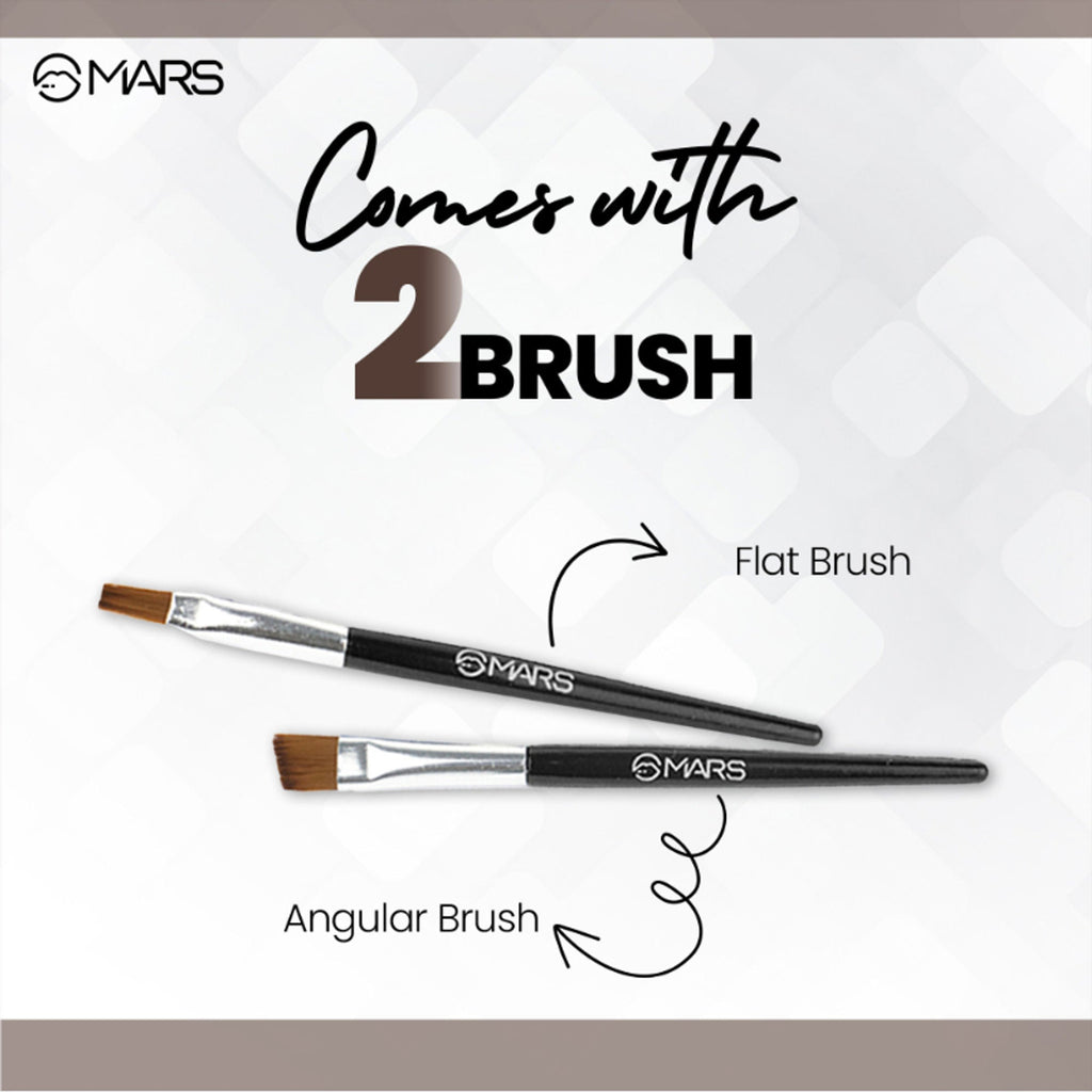 MARS Cosmetics 2-In-1 Hue Gel Eyeliner With 2 Brush Set - 2 - Distacart