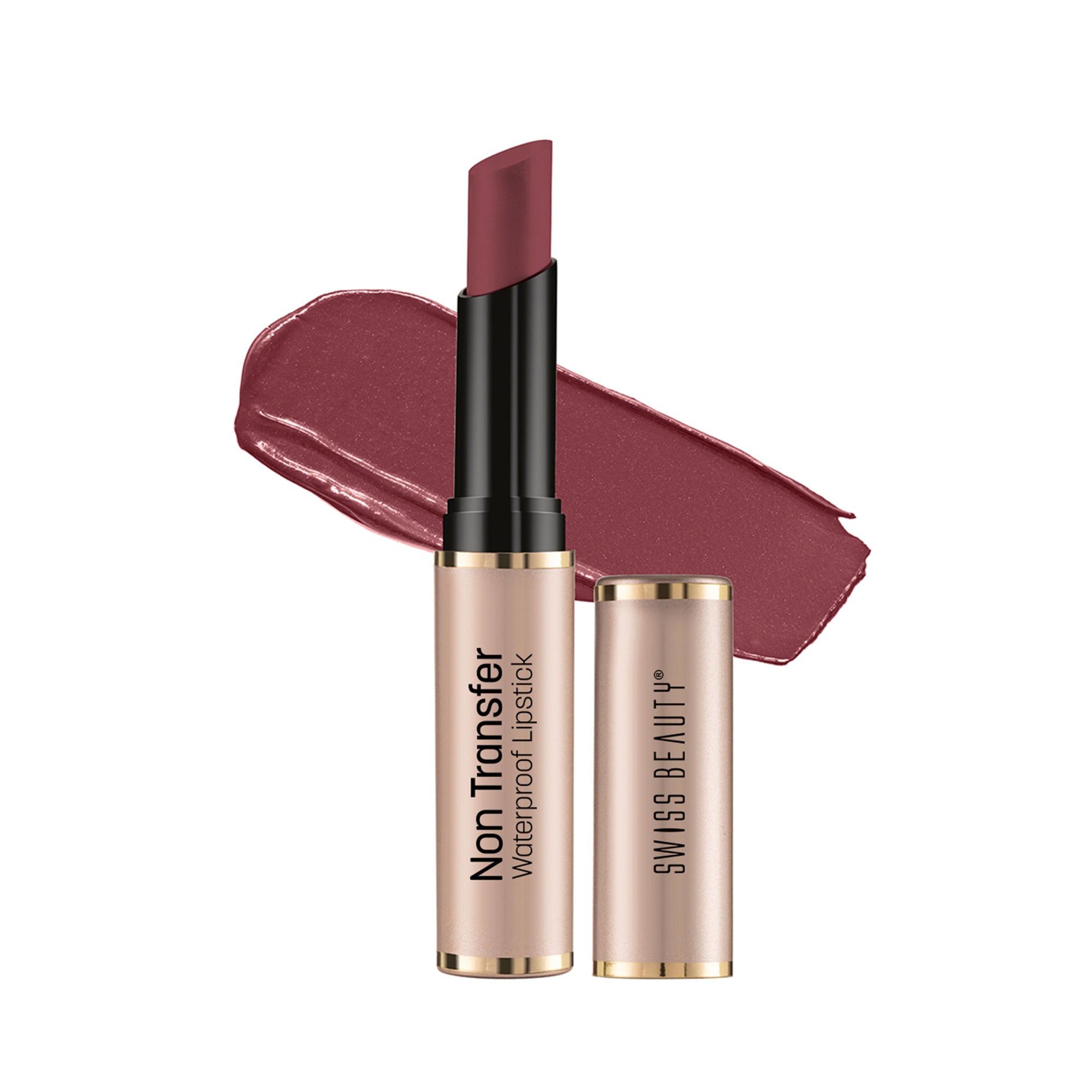 Swiss Beauty Non Transfer Waterproof Lipstick - 418 Rusty Nude