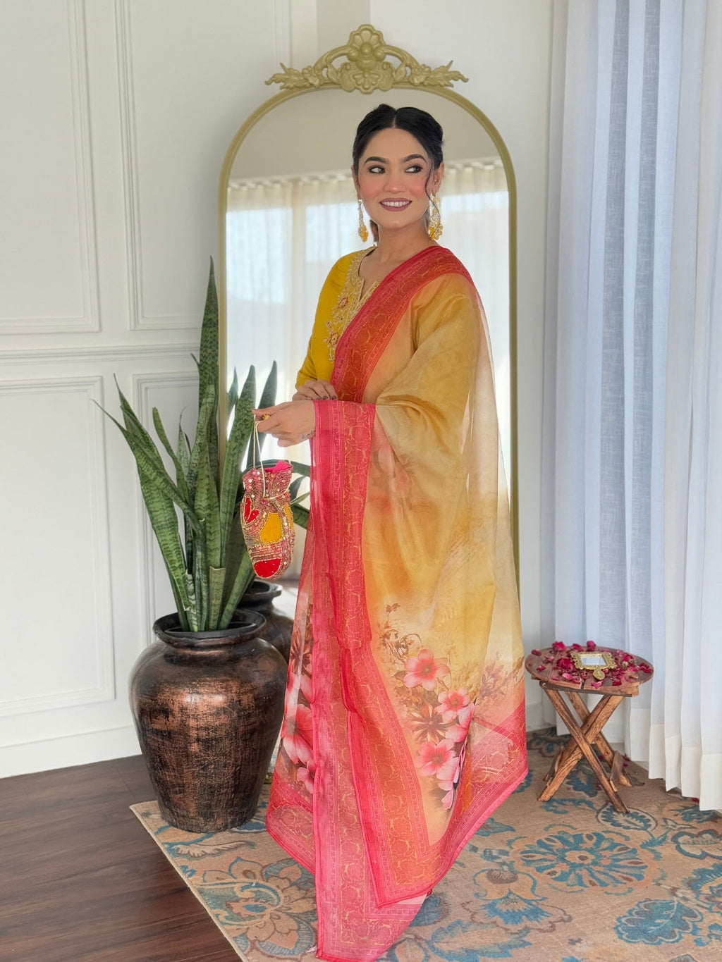 The52 Women's Beautiful Rayon Embroidery work Straight Kurta with Pant and Dupatta Set - Distacart
