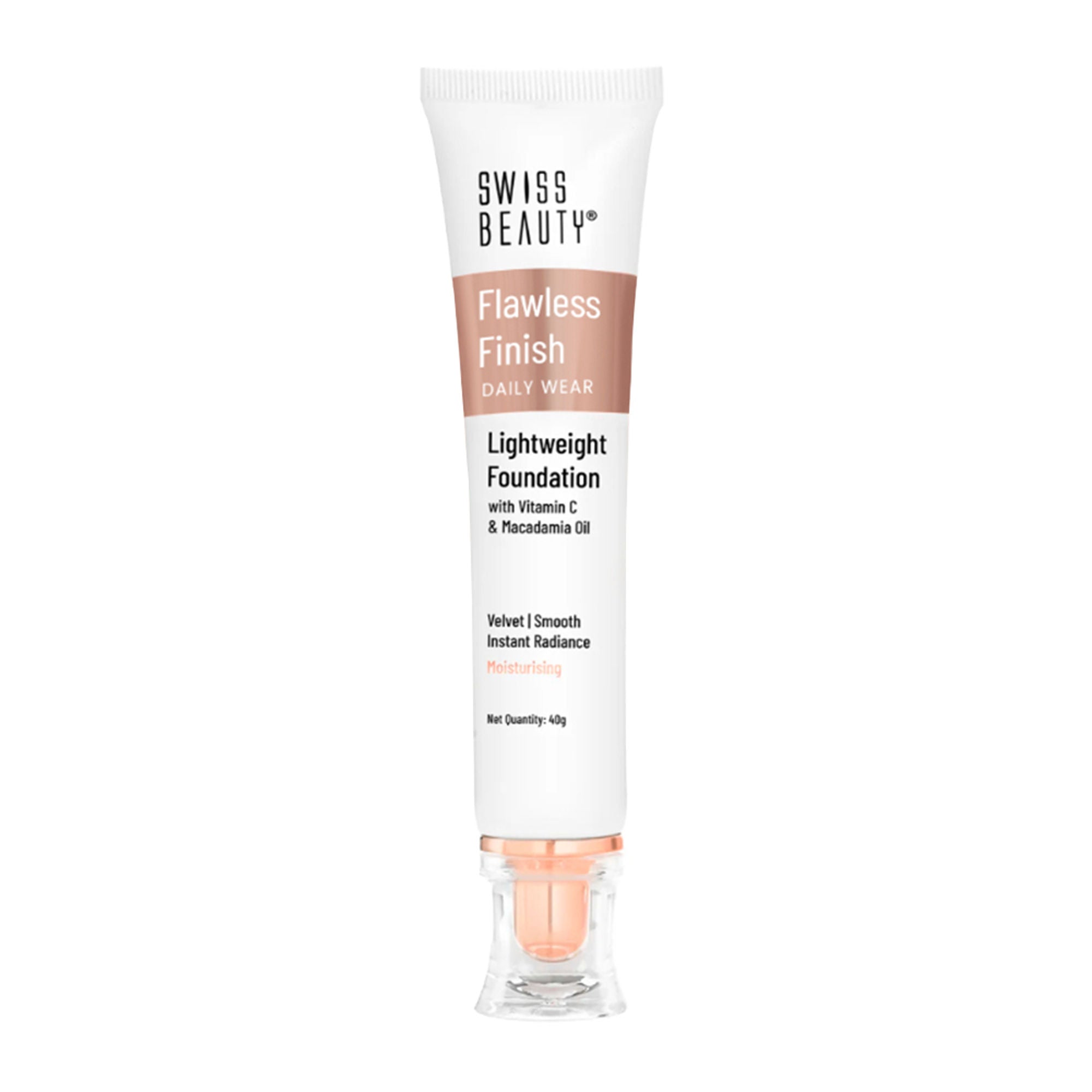 Swiss Beauty Flawless Finish Daily Wear Lightweight Foundation - 01 White Ivory - Distacart