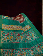 Off-White Red Striped Semi Chanderi Saree By Gayathri Reddy Designer Studio - Distacart