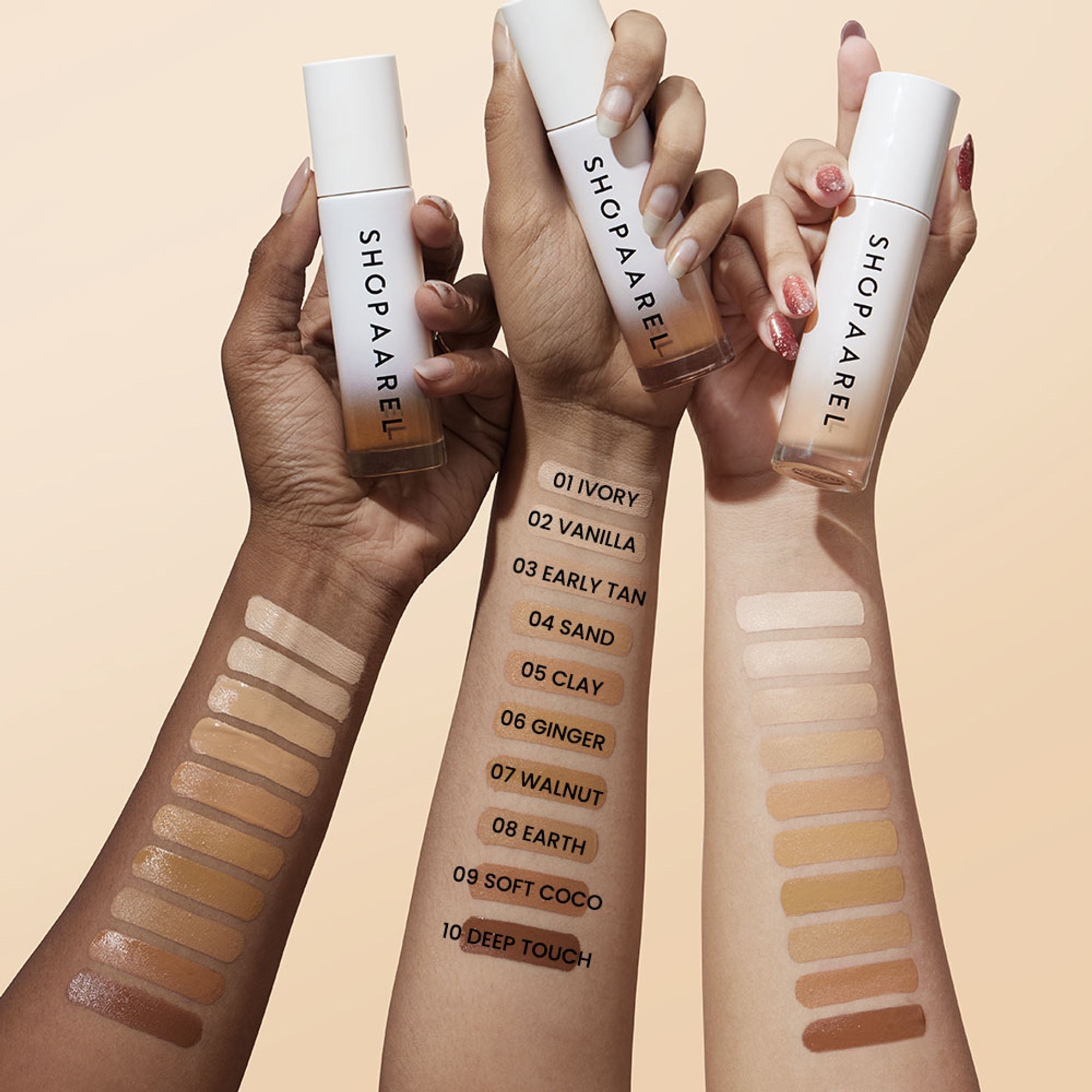 Shopaarel Miracle Skin Foundation - Vanilla 02