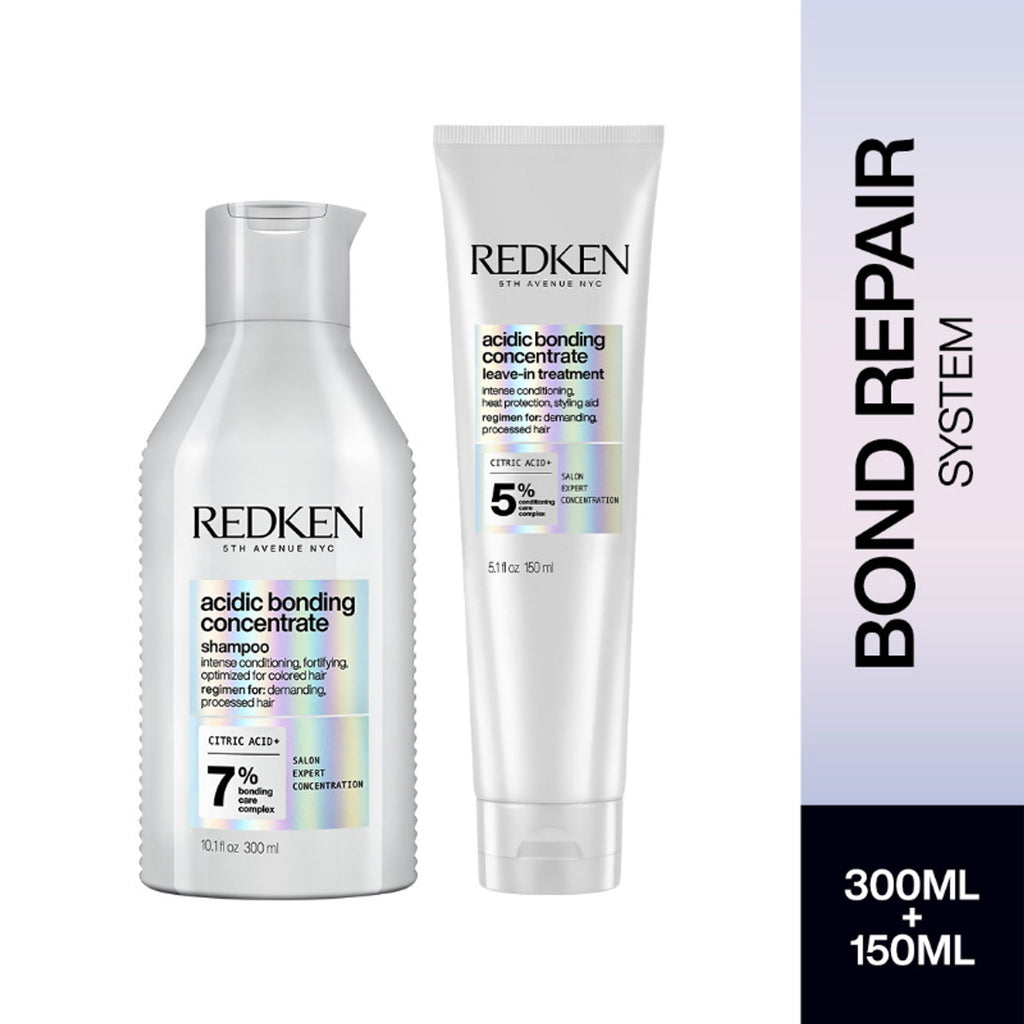 Redken Bond Repair Combo - Acidic Bonding Concentrate Sulphate-Free Shampoo & Leave-in Treatment