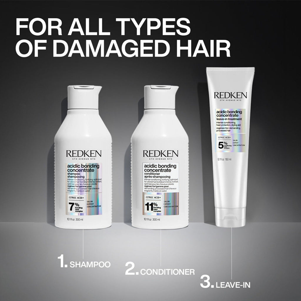 Redken Bond Repair Combo - Acidic Bonding Concentrate Sulphate-Free Shampoo & Leave-in Treatment