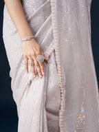 kasee Sequinned Embellished Saree - Distacart