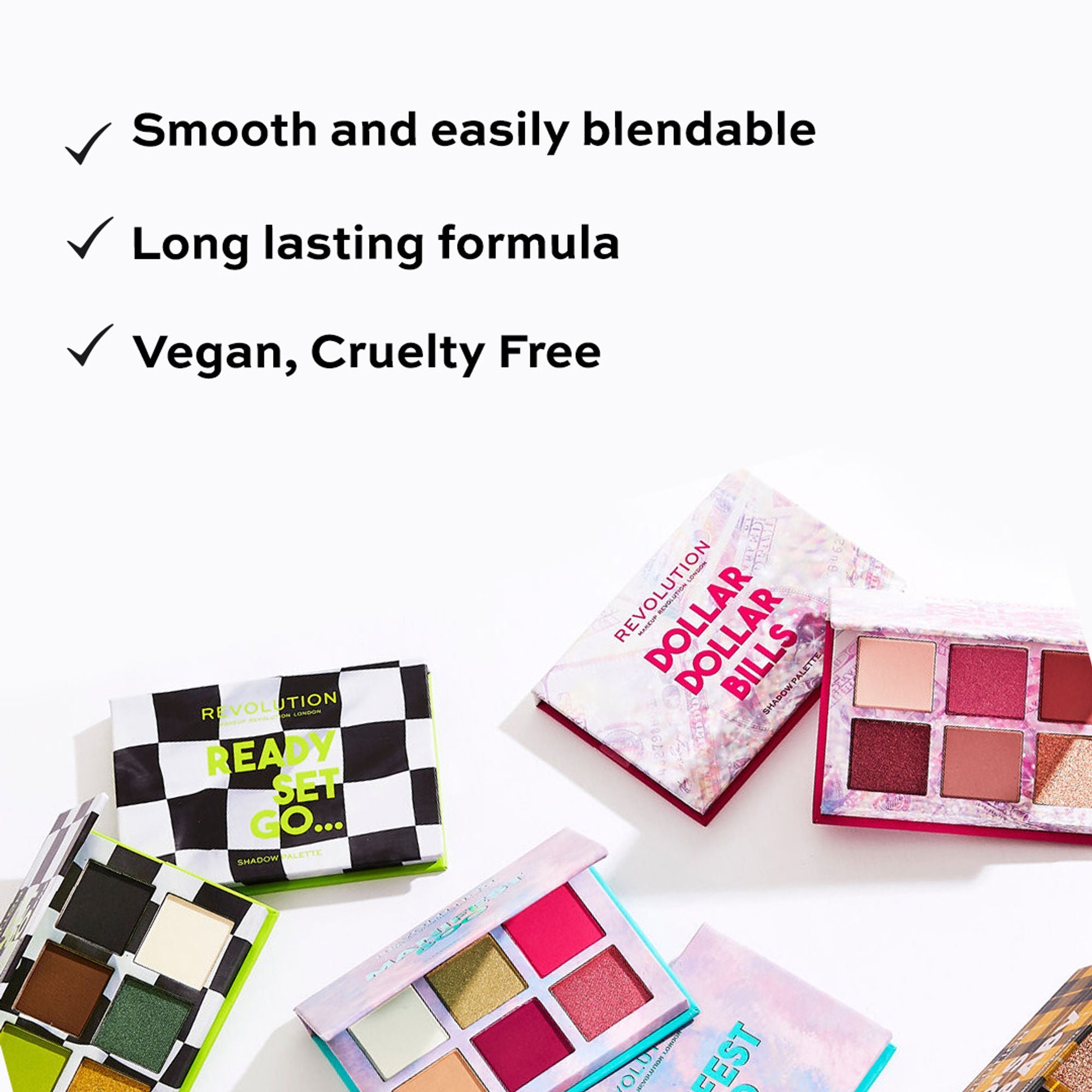 Makeup Revolution Power Eyeshadow Palette 90's Baby - Manifest Boo - Distacart