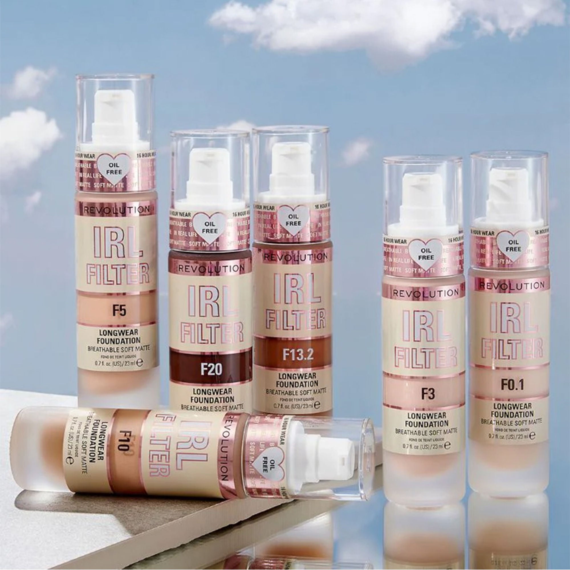 Makeup Revolution IRL Filter Longwear Foundation - F1 - Distacart