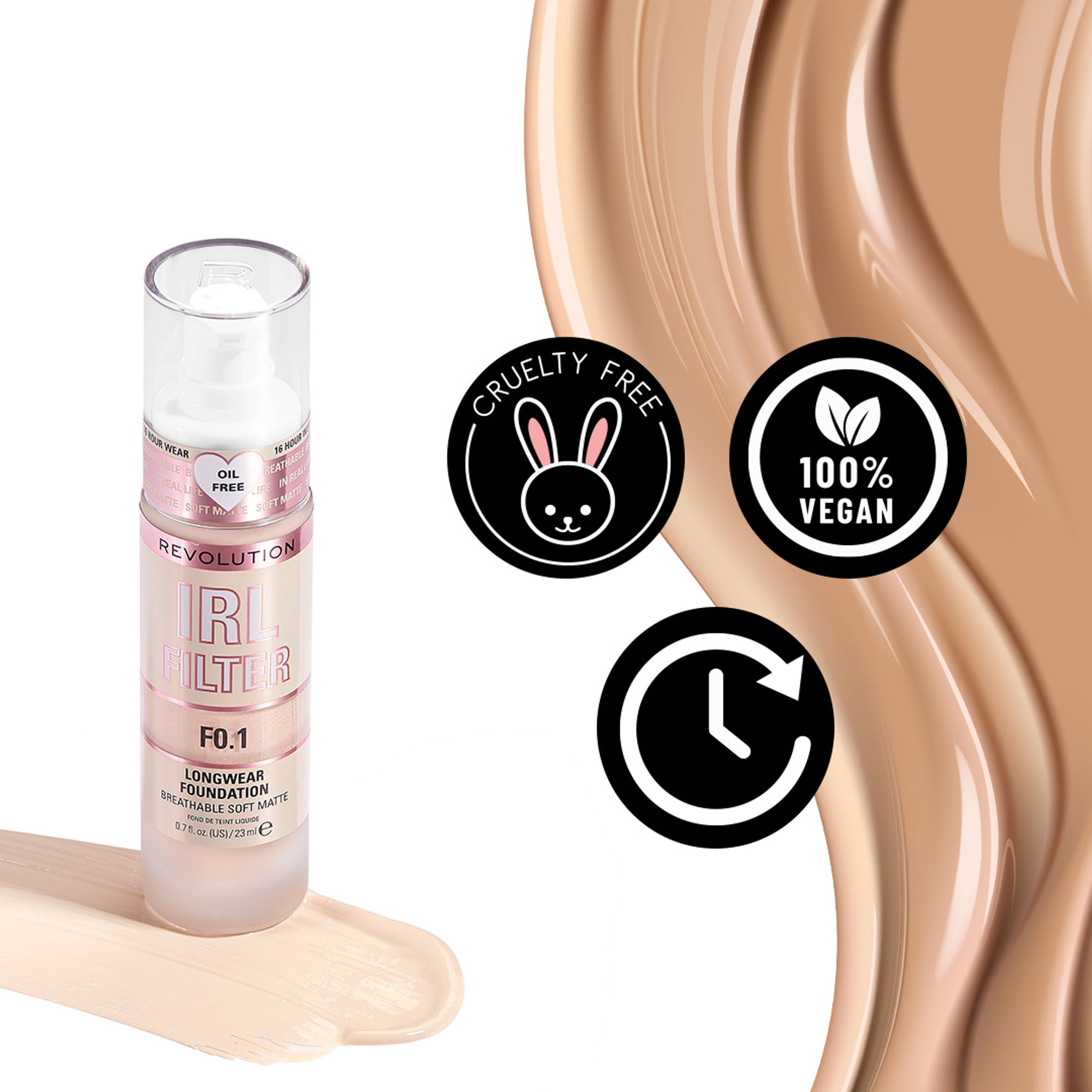 Makeup Revolution IRL Filter Longwear Foundation - F13
