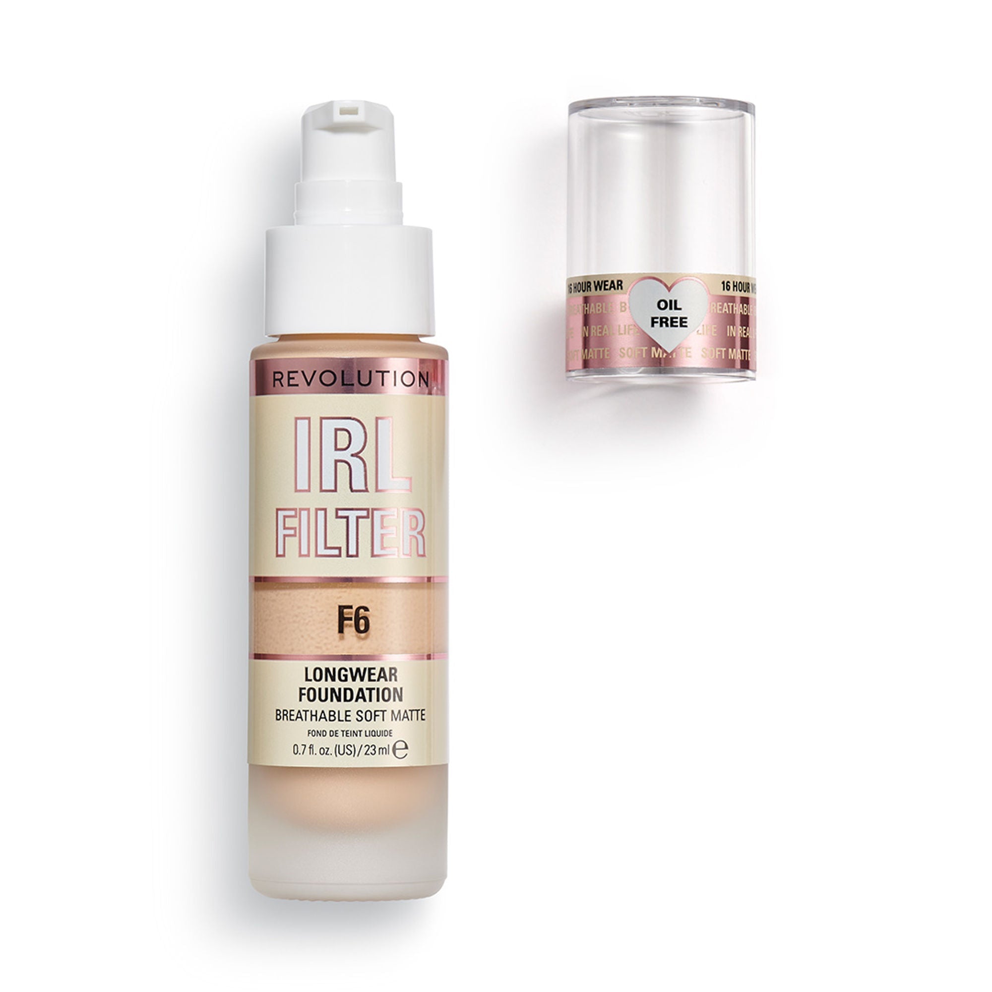 Makeup Revolution IRL Filter Longwear Foundation - F6 - Distacart