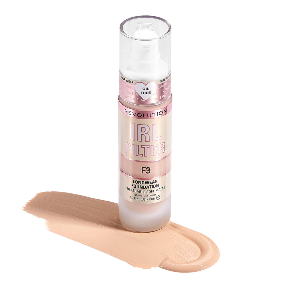 Makeup Revolution IRL Filter Longwear Foundation - F3
