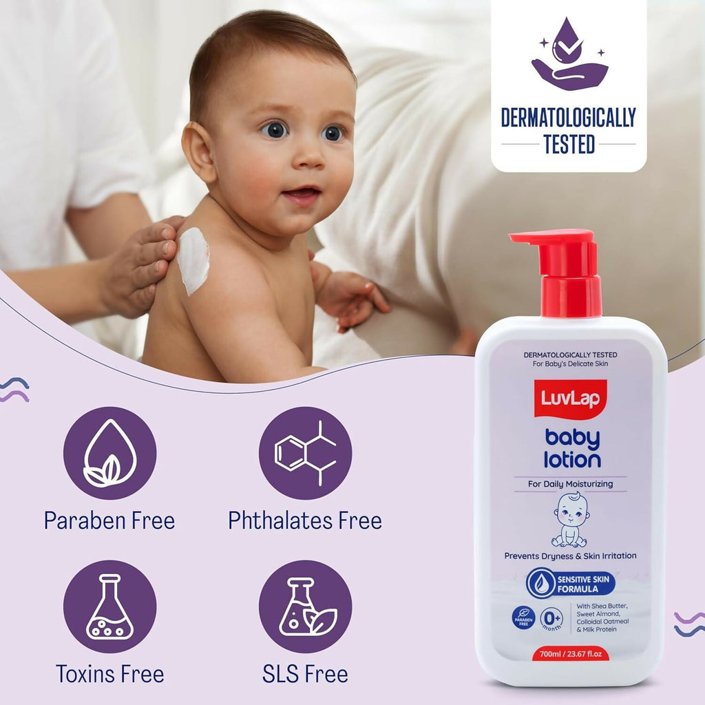 LuvLap Baby Lotion with Milk Protein