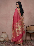 Shree Shyam Fashion Maroon Cotton Saree - Distacart