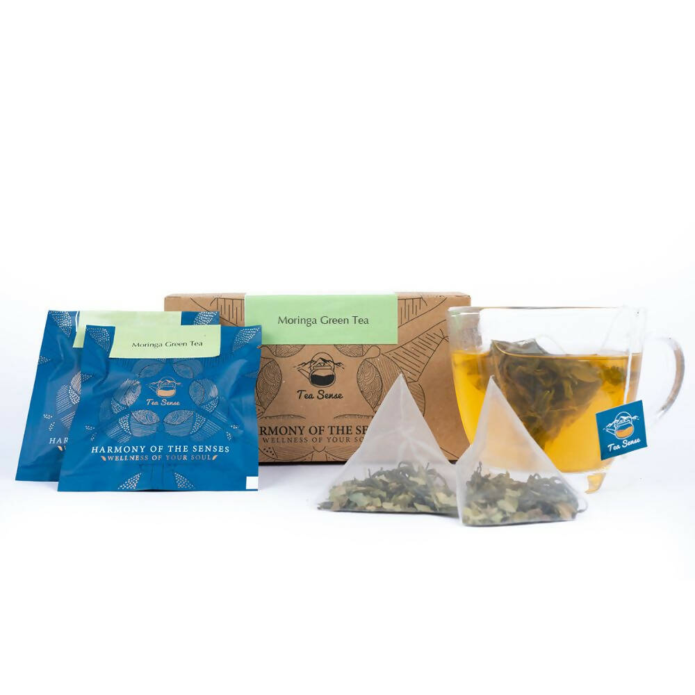 Tea Sense Moringa Green Tea Bags Box - Distacart