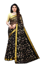Vamika Black Printed Chiffon Saree (UJALA BLACK) - Distacart