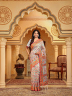 Shree Shyam Fashion Linen Cotton(Woven Work) Multicolour Saree - Distacart