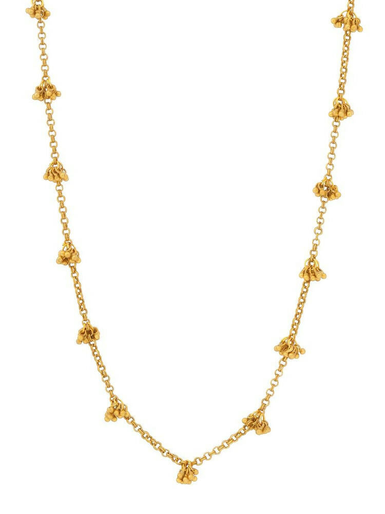 Brass Antique Polish Necklace - Ruby Raang
