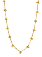 Brass Antique Polish Necklace - Ruby Raang