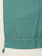 FIORRA Women's Teal Green Crepe Straight Kurta Skirt With Dupatta